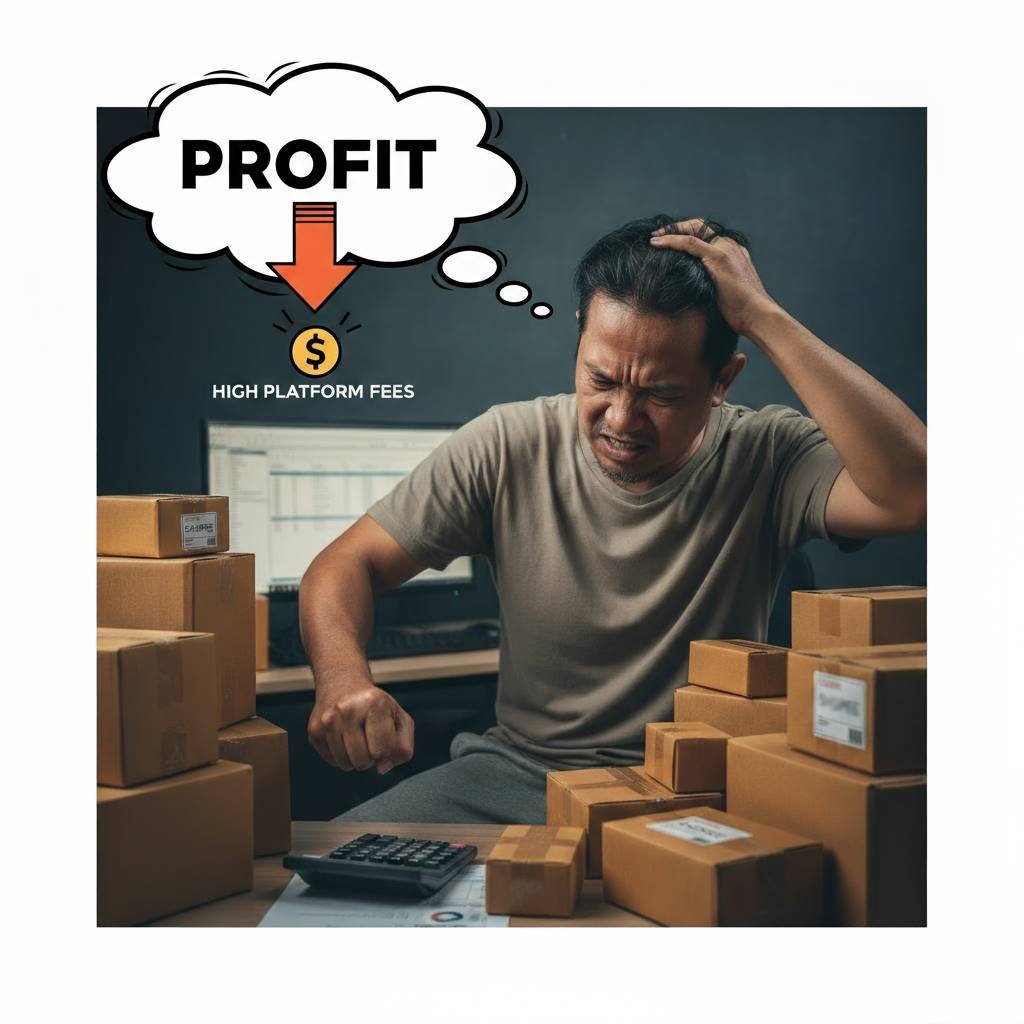 e-commerce seller burden by high fees